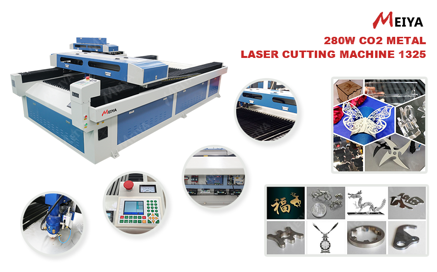 Yongli 280W Metal Laser CO2 Cutting Machine 1325 for sale
