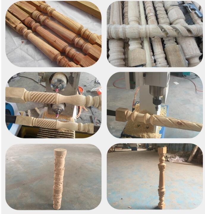 cnc wood turning machine samples